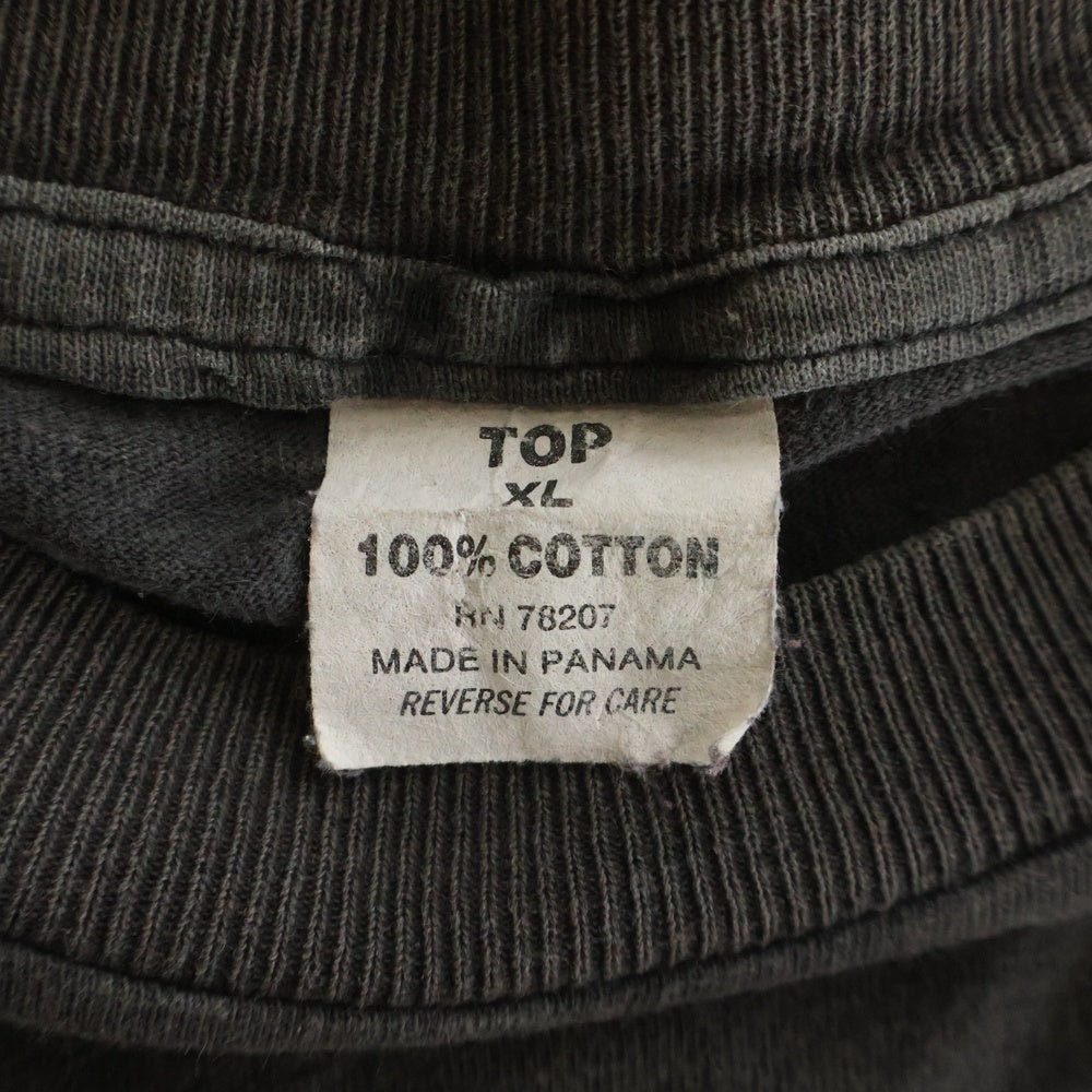 VINTAGE(ヴィンテージ) 90s BOB MARLEY Get Up Stand Up Tee ボブマーリー 50周年 ラップTシャツ 両面プリント 半袖Tシャツ カットソー ブラック