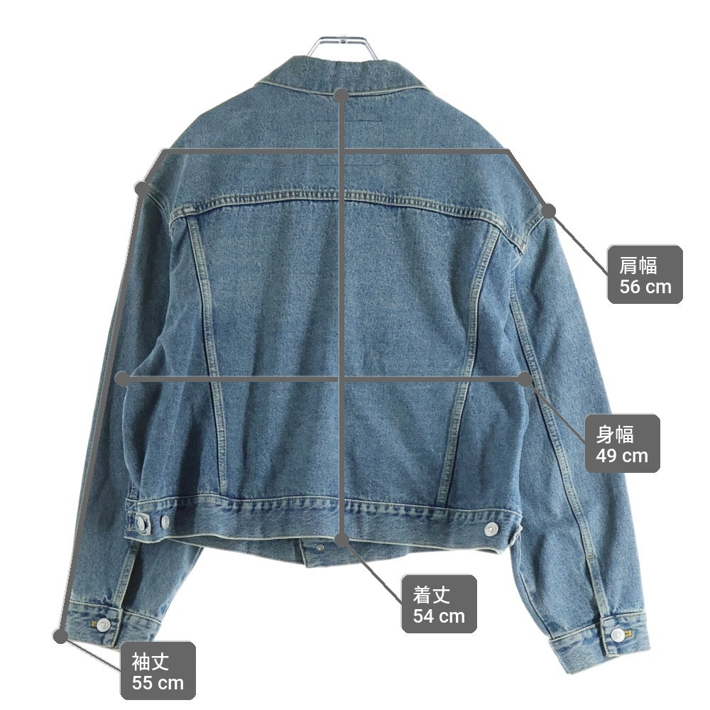 BALENCIAGA(バレンシアガ) 16AW Swing Denim Jacket 再構築 スウイングデニムジャケット ジージャン インディゴ 446443 TSB06