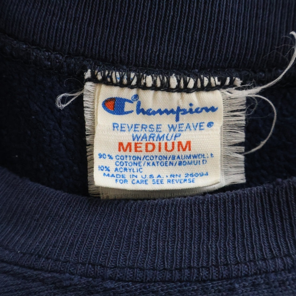 CHAMPION(チャンピオン) 80s VINTAGE REVERSE WEAVE ヴィンテージ リバース ウィーブ 目無し トリコタグ プルオーバー スウェット トレーナー ネイビー