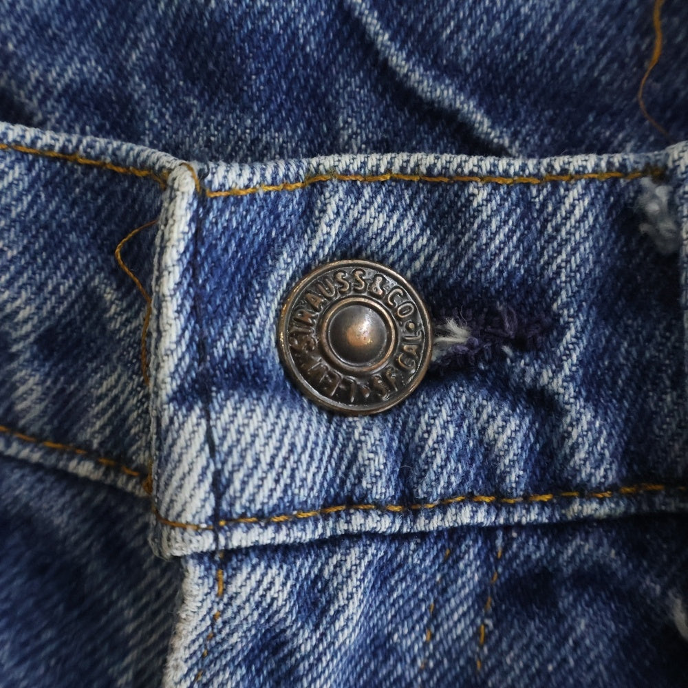 Levi's(リーバイス) 70s VINTAGE 684 ヴィンテージ オレンジタブ ビッグe ボタン裏刻印4 ビッグベルジーンズ フレアデニムパンツ インディゴ