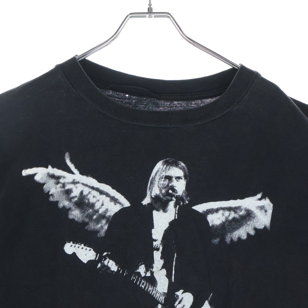 VINTAGE(ヴィンテージ) 90s NIRVANA KURT COBAIN WING TEE ニルヴァーナ カートコバーン バンド 半袖Tシャツ カットソー ブラック