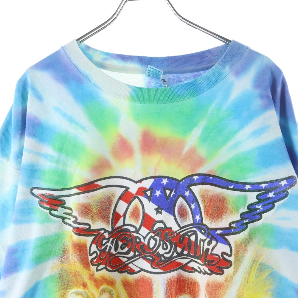 VINTAGE(ヴィンテージ) 00s AEROSMITH SORAYAMA BOOTLEG エアロスミス 空山 ブートレグ 長袖Tシャツ ロングスリーブ カットソー タイダイ