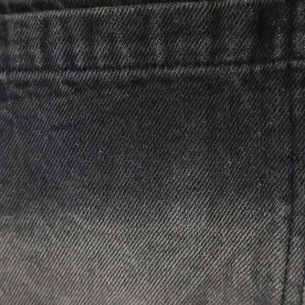 NO/FAITH STUDIOS(ノーフェイスストゥディオス) SUN FADED DUNE BAG Y DNIM フェード加工 バギー デニム ブラック
