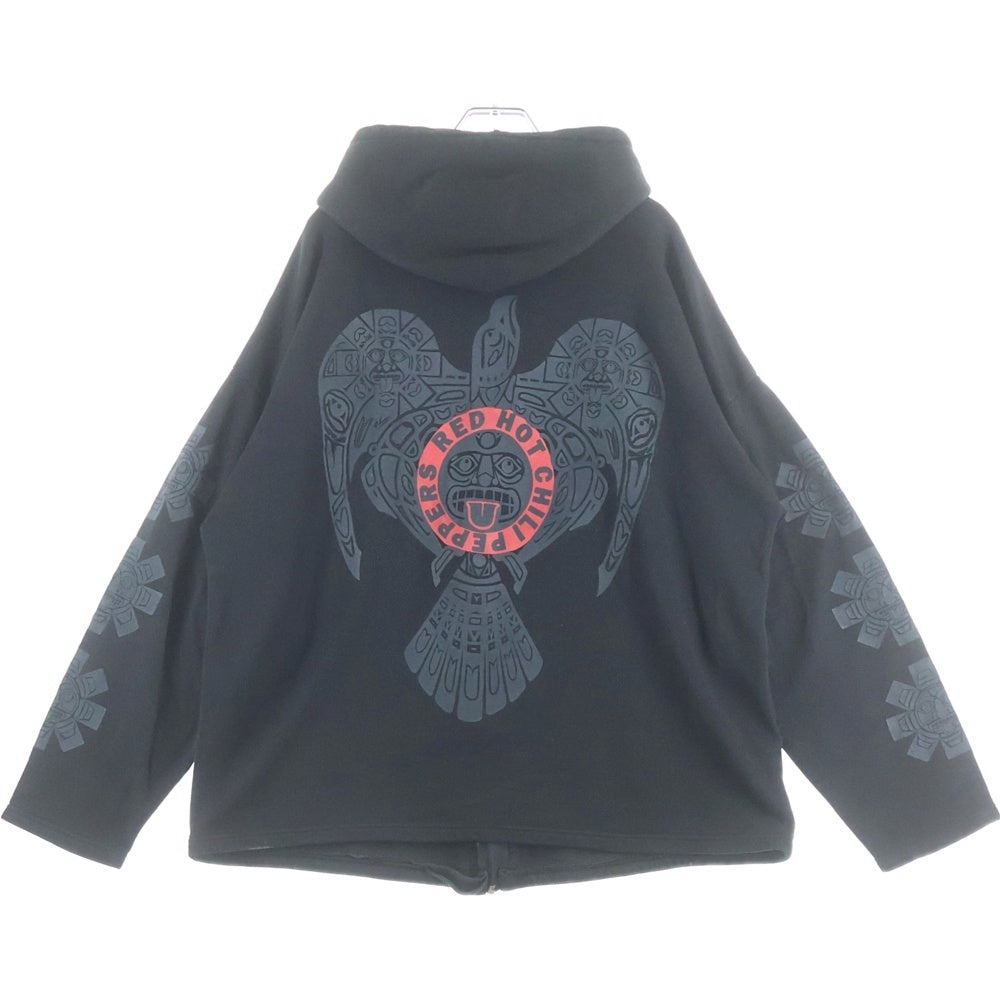 VINTAGE(ヴィンテージ) 90s RED HOT CHILI PEPPERS EURO Bootleg Zip Up Hoodie レッドホットチリペッパーズ ブート ジップアップ フーディー パーカー ブラック