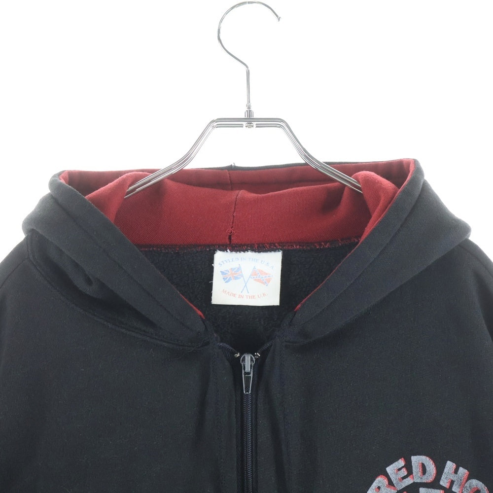VINTAGE(ヴィンテージ) 90s RED HOT CHILI PEPPERS EURO Bootleg Zip Up Hoodie レッドホットチリペッパーズ ブート ジップアップ フーディー パーカー ブラック