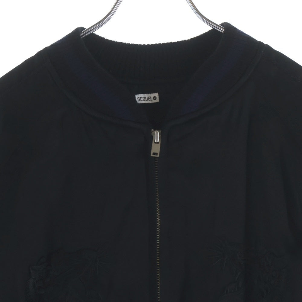 SEQUEL(シークエル) SEQUEL Fragment SOUVENIR JACKET シークエル スーベニアジャケット スカジャン ブルゾン アウター ブラック