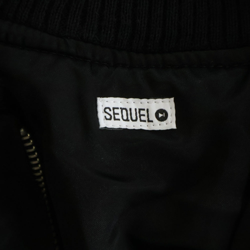 SEQUEL(シークエル) SEQUEL Fragment SOUVENIR JACKET シークエル スーベニアジャケット スカジャン ブルゾン アウター ブラック