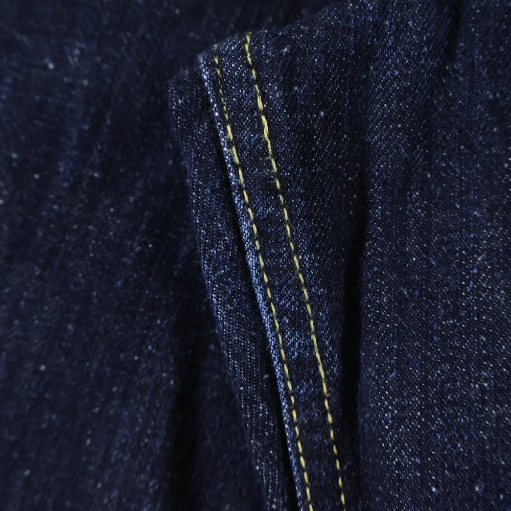 STUDIO NICHOLSON(スタジオニコルソン) PYAD SELVEDGE DENIM SUEDE HEAD SLACK ワイドデニムパンツ インディゴ 51-10-722017