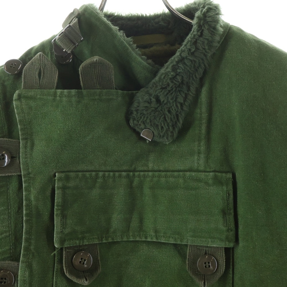 MILITARY(ミリタリー) 60s SWEDISH A.C.MOTORCYCLE J. ディスパッチ キャンバス モーターサイクルジャケット スウェーデン軍 ライナー付き グリーン
