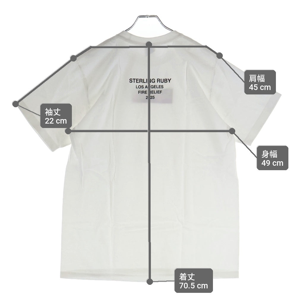 SUPREME(シュプリーム) 25SS Los Angeles Fire Relief Box Logo Tee ロサンゼルス ボックスロゴ 半袖Tシャツ ホワイト