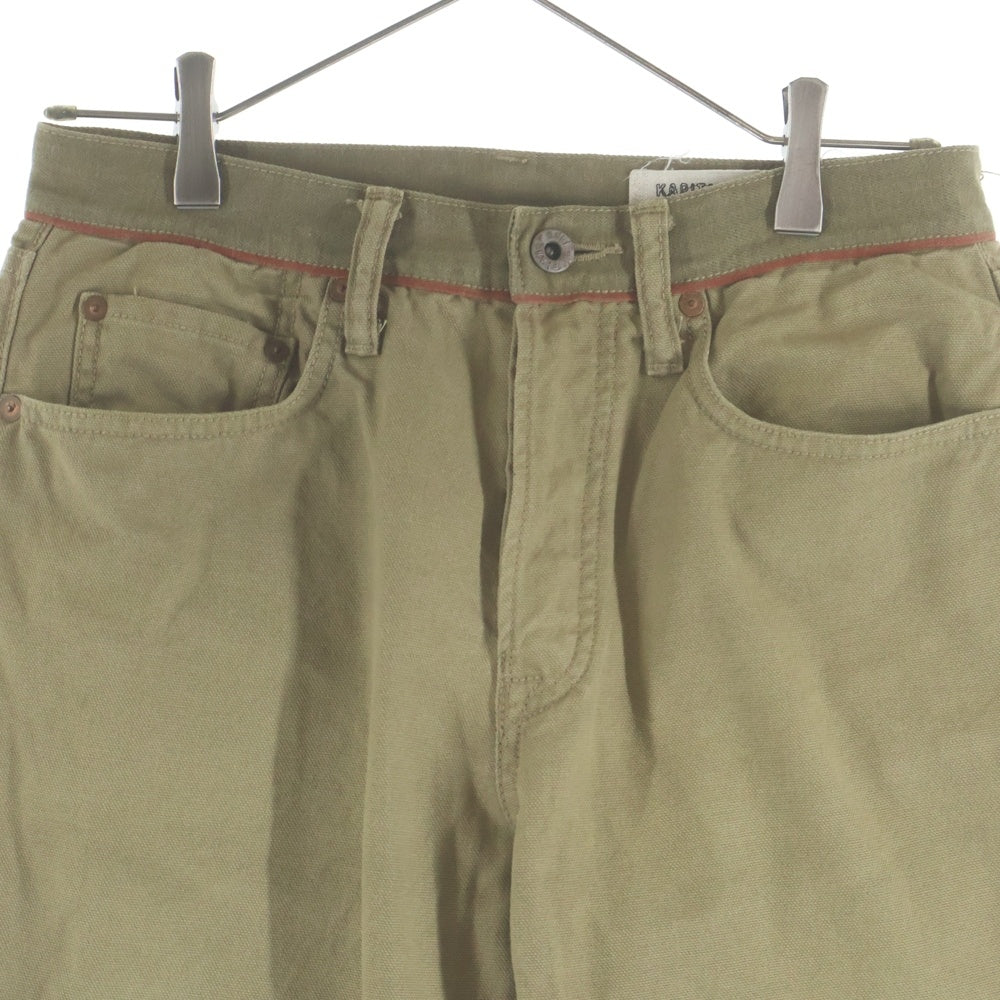 KAPITAL(キャピタル) 90-00s VINTAGE trousers chino ヴィンテージ トラウザーチノ パンツ ボタンフライ 岡山県御津工場産 キャメル