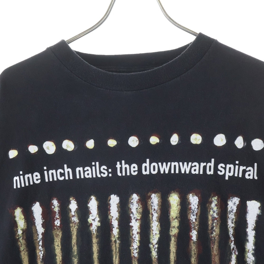 VINTAGE(ヴィンテージ) 90s NINE INCH NAILS 1994 THE DOWNWARD SPIRAL TEE ONEITA ナインインチネイルズ ダウンワードスパイラル 両面プリントTシャツ ブラック