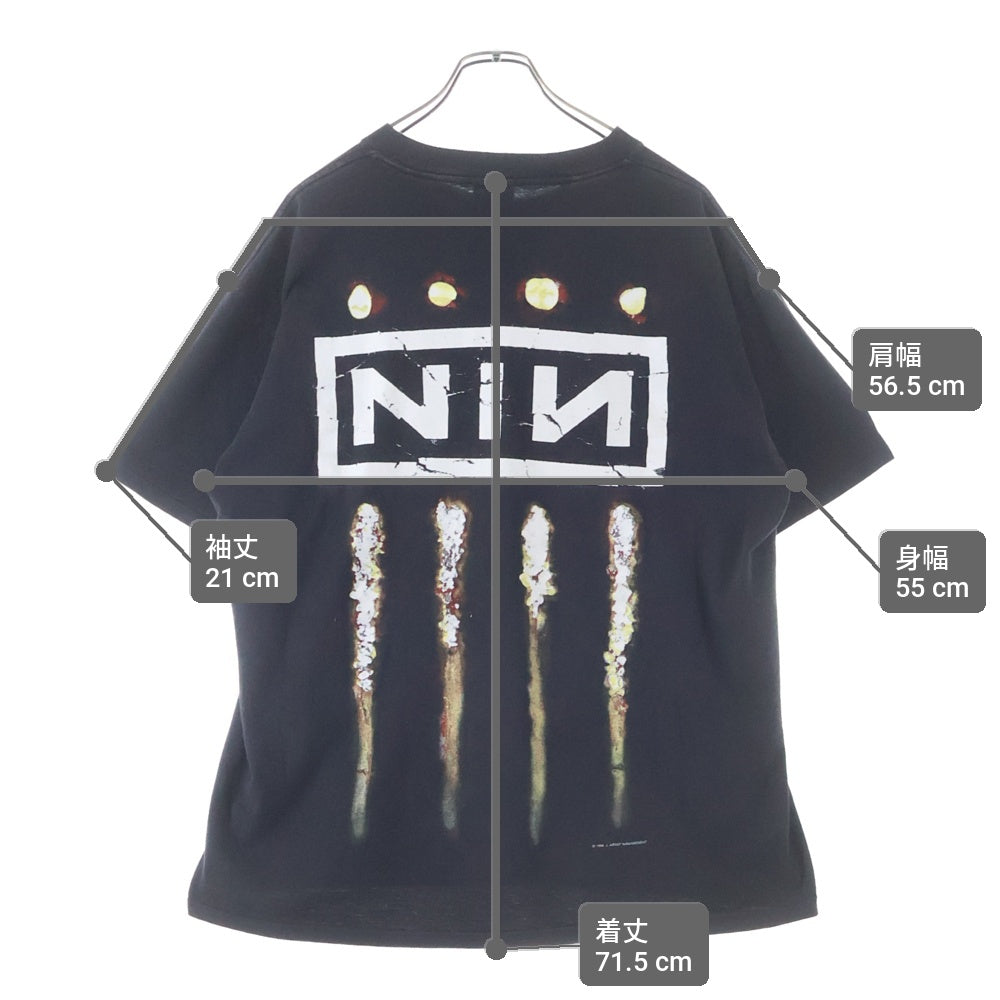 VINTAGE(ヴィンテージ) 90s NINE INCH NAILS 1994 THE DOWNWARD SPIRAL TEE ONEITA ナインインチネイルズ ダウンワードスパイラル 両面プリントTシャツ ブラック