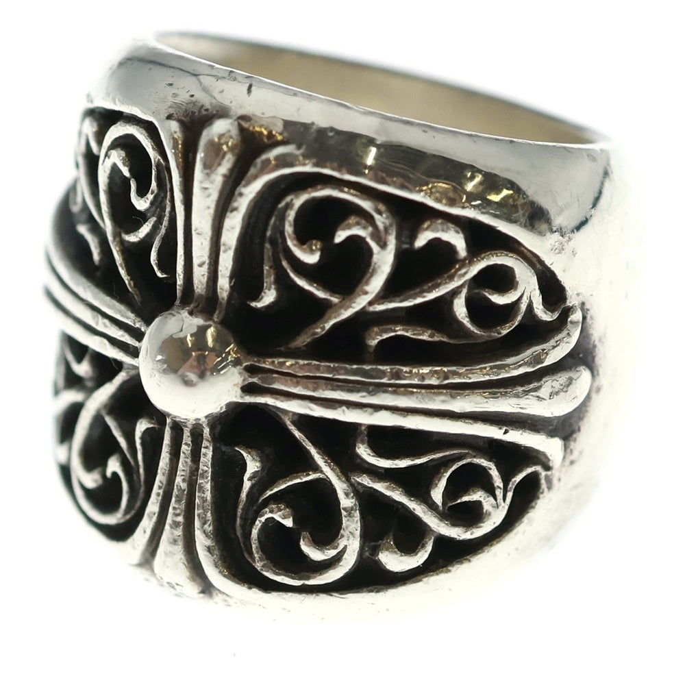 CHROME HEARTS(クロムハーツ) CLASSIC OVAL クラシックオーバルクロス リング シルバー BCA340 ギャラ付き
