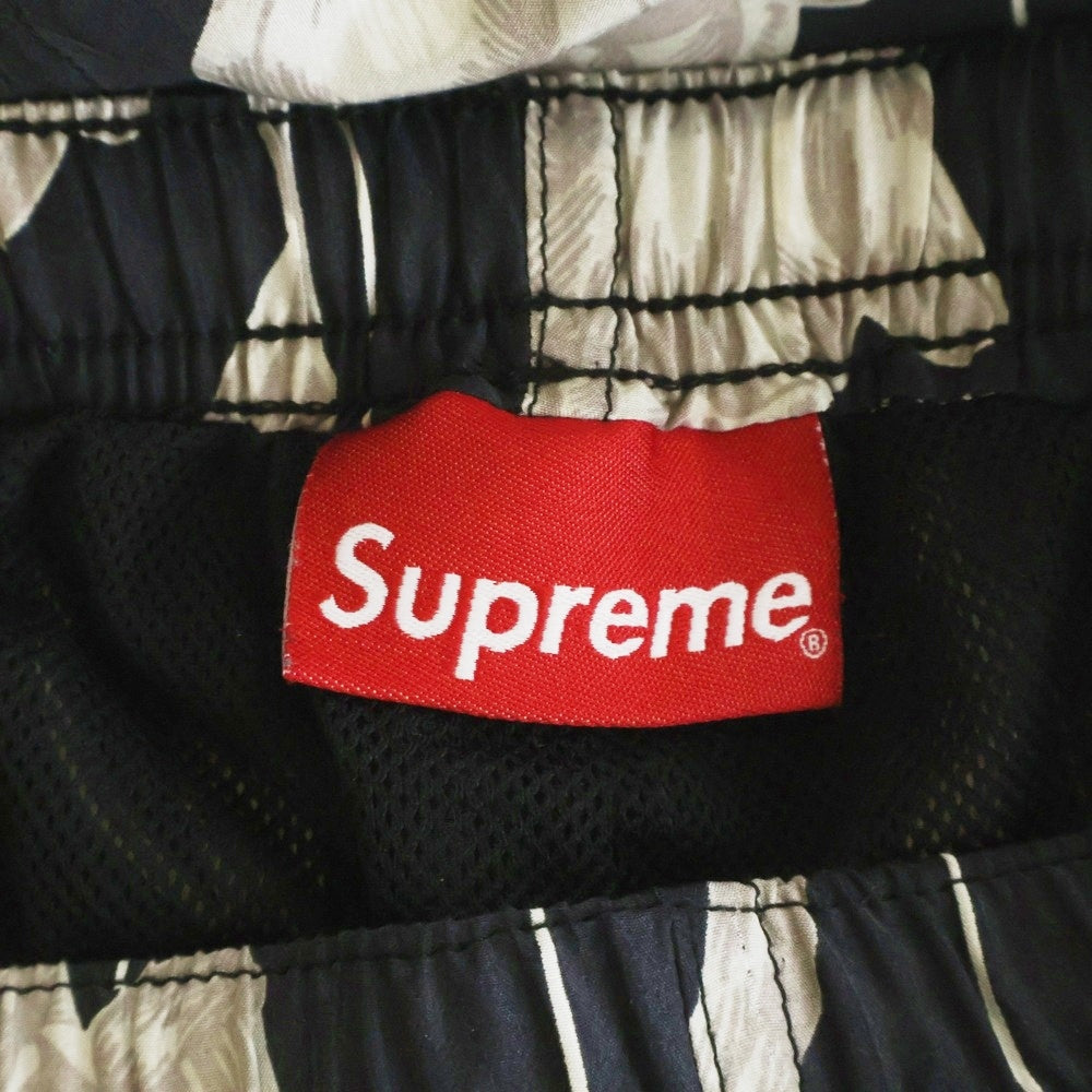 SUPREME(シュプリーム) 19SS Floral Silk Track Pant 総柄 フローラルシルクパンツ ブラック