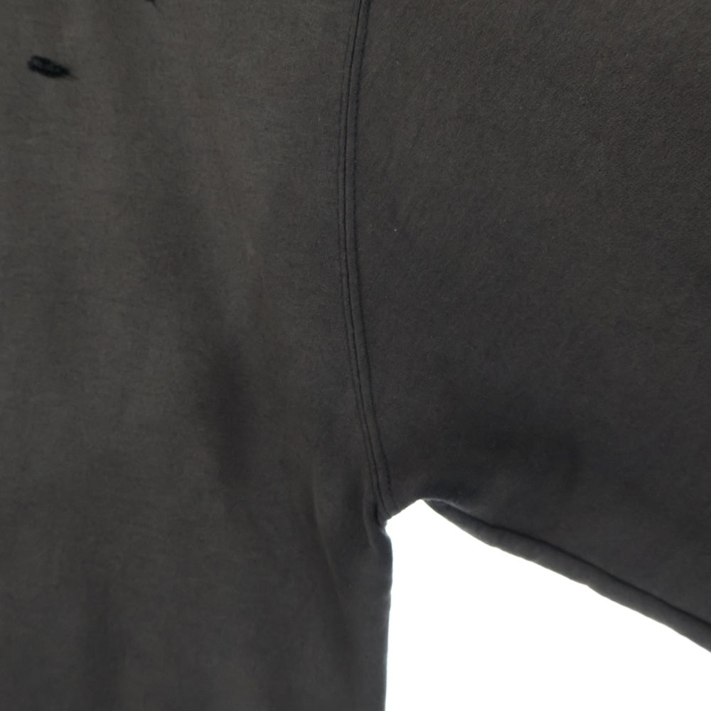 CHAMPION(チャンピオン) ダメージ加工 フェード スウェット ロングスリーブ 長袖 ブラック