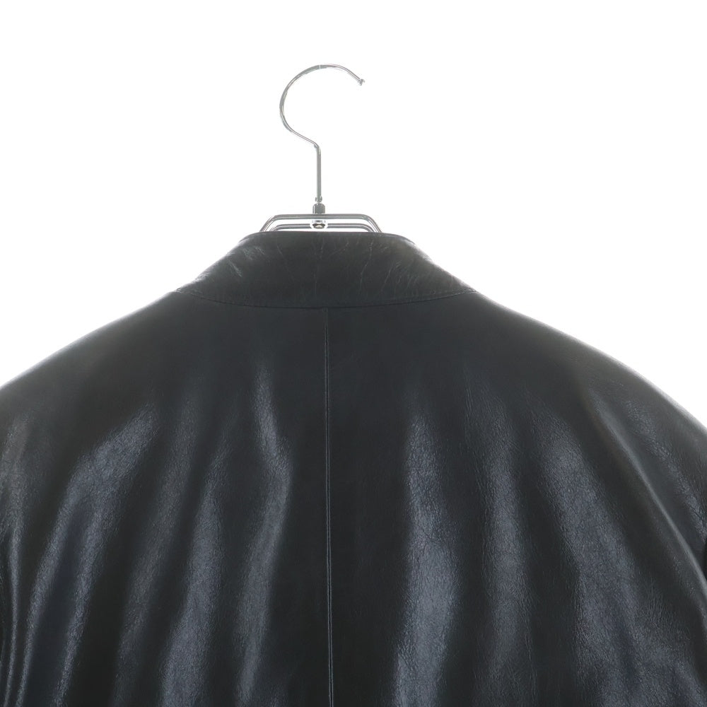 Maison Martin Margiela(メゾンマルタンマルジェラ) ここのえ期 バーニーズ別注 5 Zip Raiders Jacket 八の字 レザーライダースジャケット ブラックジップ ビニールタグ ブラック 30AM17009796