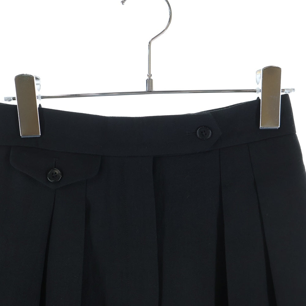 THE ROW(ザロウ) MARCELLITA PANT マルセリータ ワイドレッグタックパンツ ブラック 6807 W2324 レディース