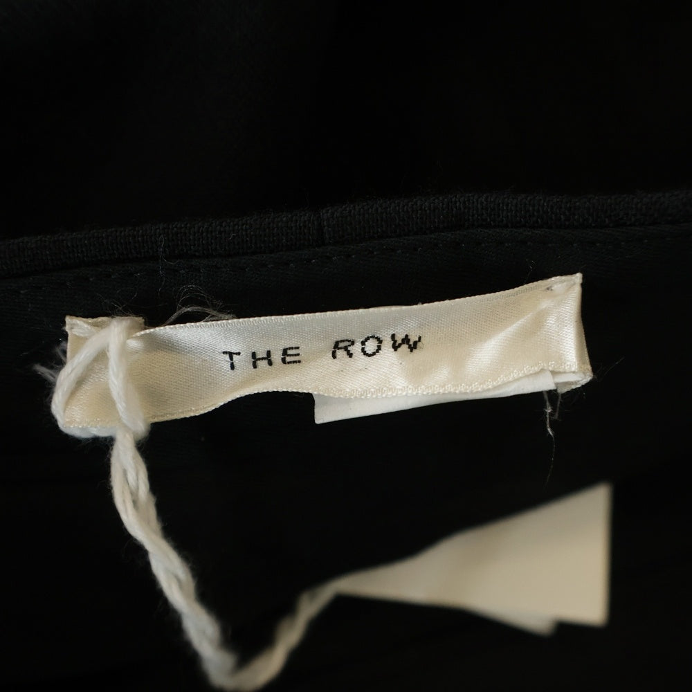 THE ROW(ザロウ) MARCELLITA PANT マルセリータ ワイドレッグタックパンツ ブラック 6807 W2324 レディース