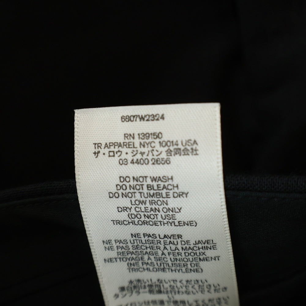 THE ROW(ザロウ) MARCELLITA PANT マルセリータ ワイドレッグタックパンツ ブラック 6807 W2324 レディース