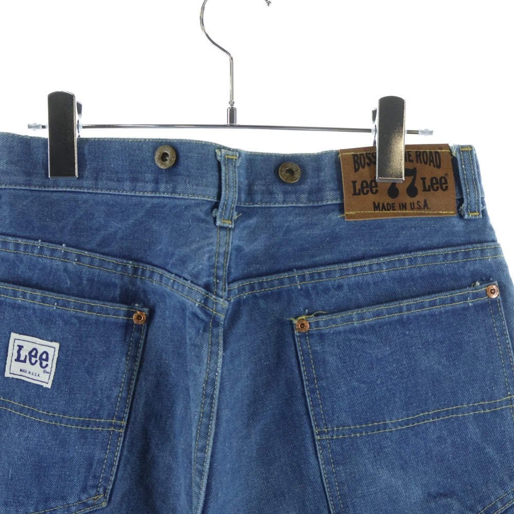 LEE(リー) 70s BOSS OF THE ROAD SCOVILL MADE IN USA 77 ヴィンテージ デニムロガーパンツ セミオートマチック デニムパンツ インディゴ 050-3641