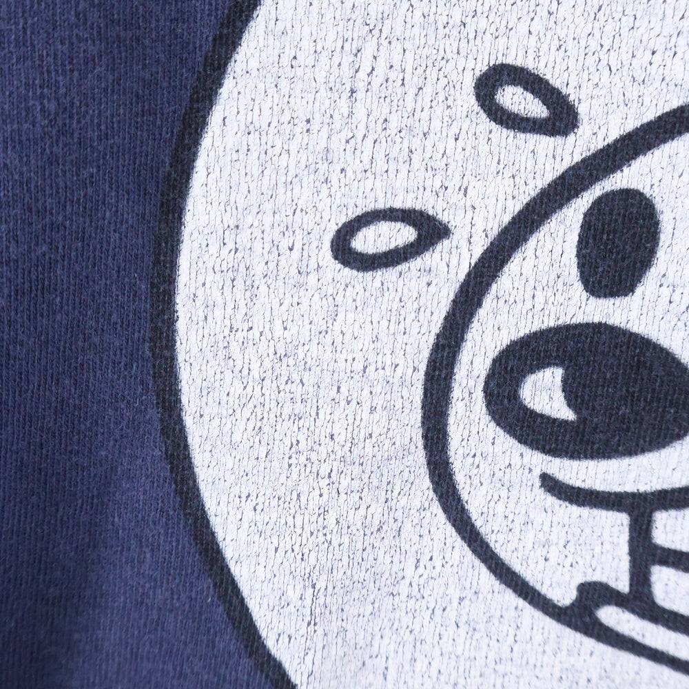 VINTAGE(ヴィンテージ) NERVOUS RECORDS NEW YORK ナーヴァス レコーズ ニューヨーク アニメ 半袖Tシャツ カットソー ネイビー