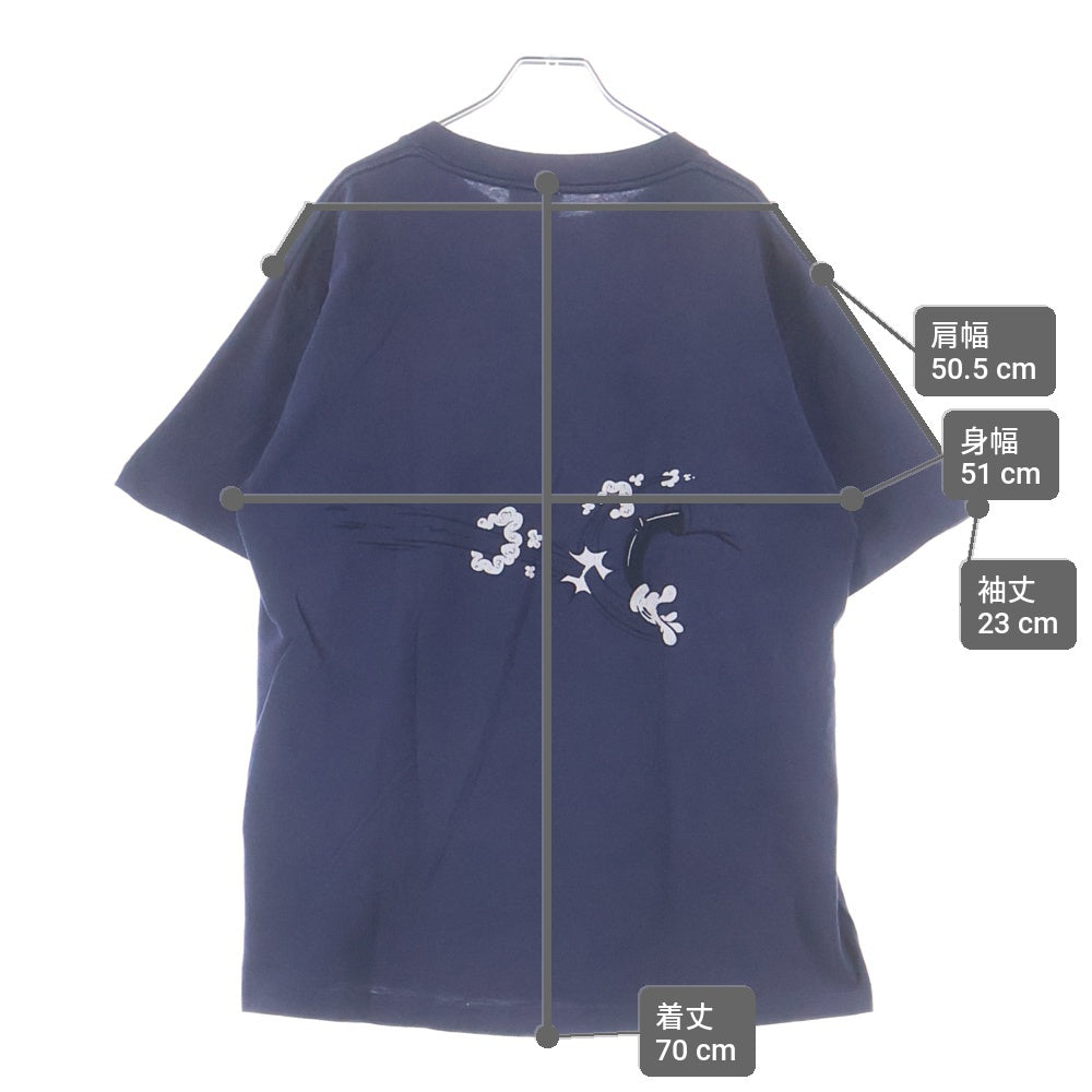 VINTAGE(ヴィンテージ) NERVOUS RECORDS NEW YORK ナーヴァス レコーズ ニューヨーク アニメ 半袖Tシャツ カットソー ネイビー