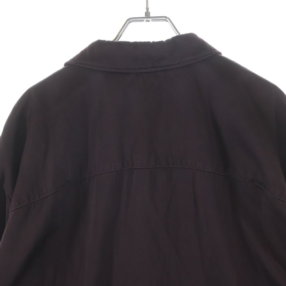 DRIES VAN NOTEN(ドリスヴァンノッテン) 22AW CASTLE 5286 M.W.SHIRT BOT シャツジャケット ボルドー