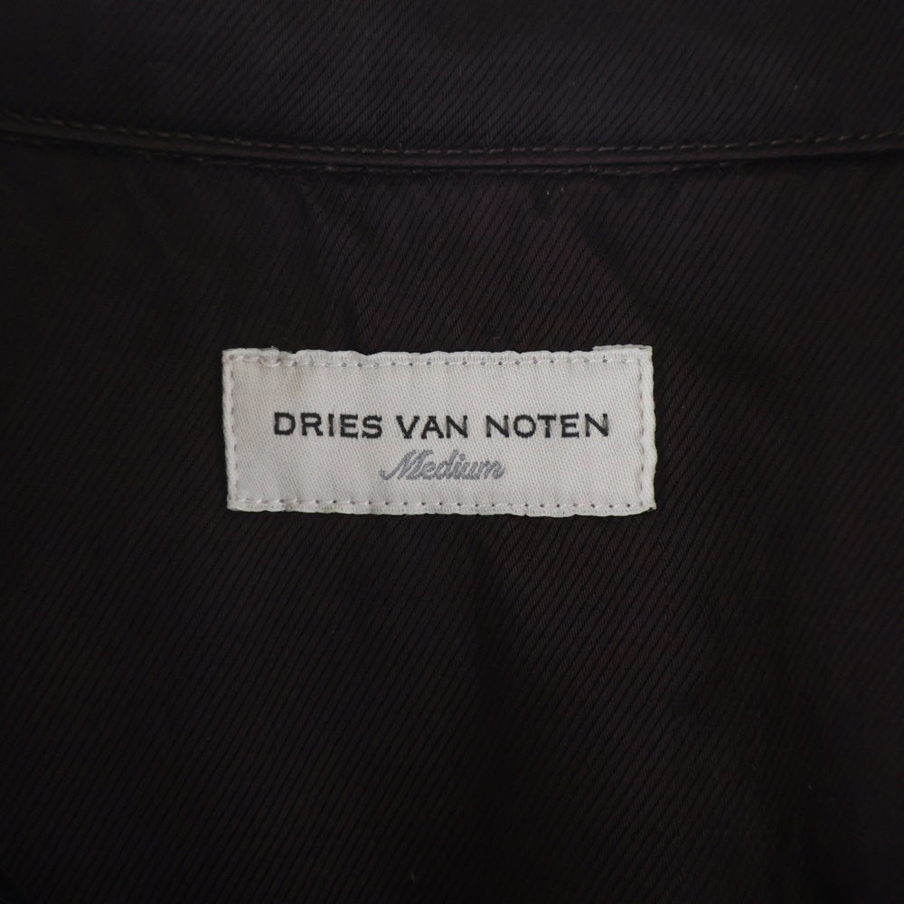 DRIES VAN NOTEN(ドリスヴァンノッテン) 22AW CASTLE 5286 M.W.SHIRT BOT シャツジャケット ボルドー