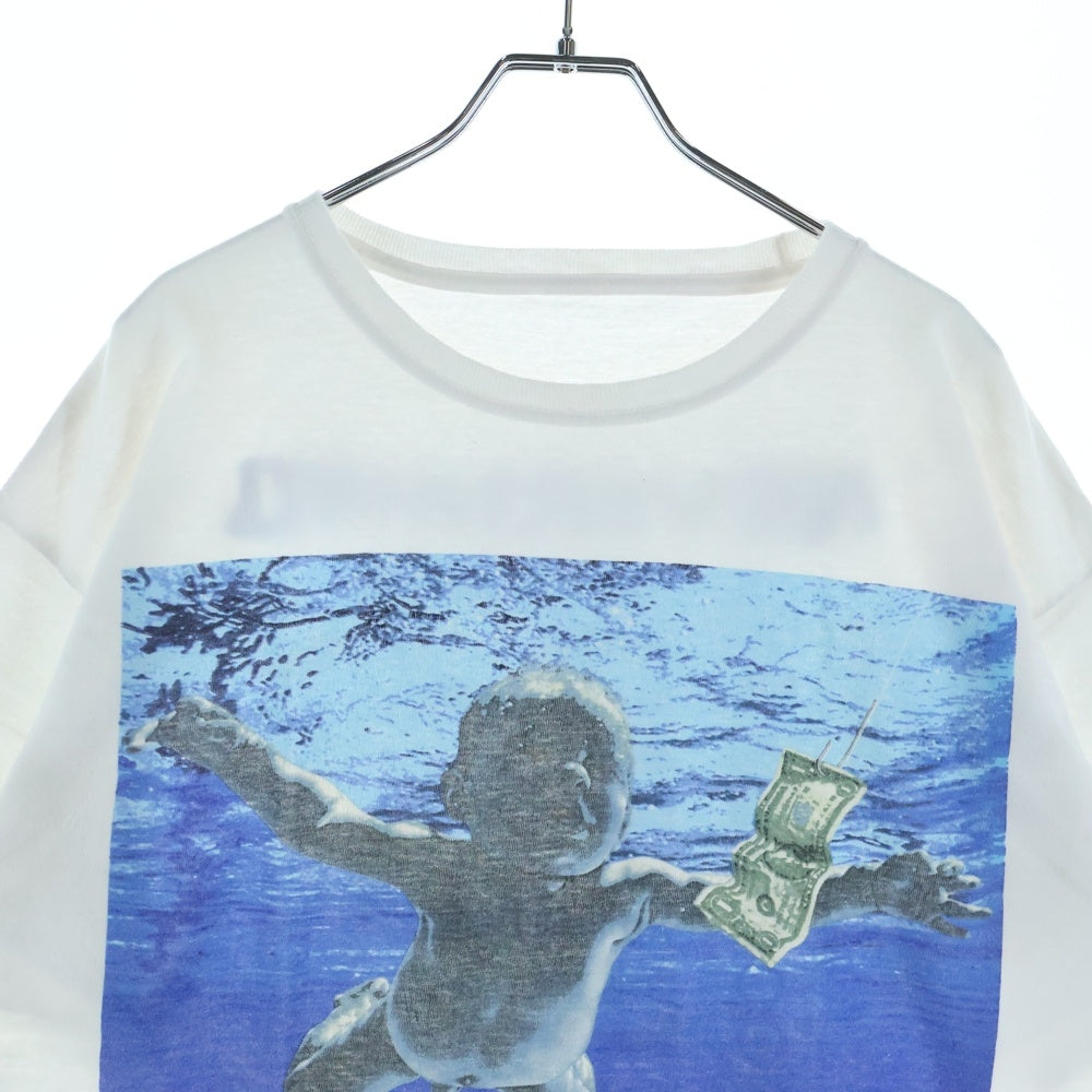 VINTAGE(ヴィンテージ) 00s NIRVANA NEVERMIND Y2K ニルヴァーナ ネヴァーマインド バンド 半袖Tシャツ カットソー ホワイト