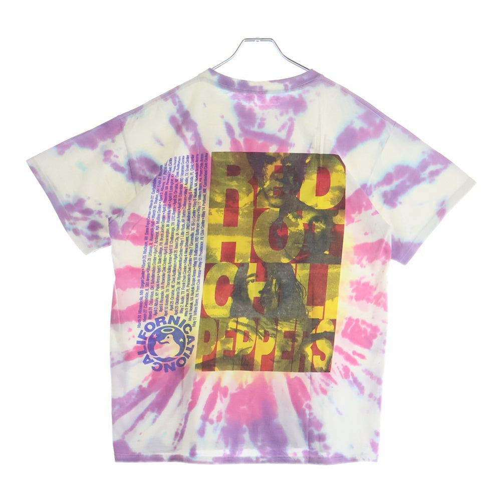 VINTAGE(ヴィンテージ) 00s RED HOT CHILI PEPPERS LOGO レッドホットチリペッパー ロゴプリント タイダイ 両面プリント 半袖Tシャツ カットソー マルチカラー