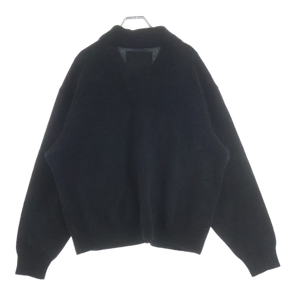 elephant TRIBAL fabrics(エレファントトライバルファブリックス) SUEDE PATCHWORK ZIP KNIT スエード パッチワーク ジップニット ジップアップ スエード切り替え E04-AJN23F