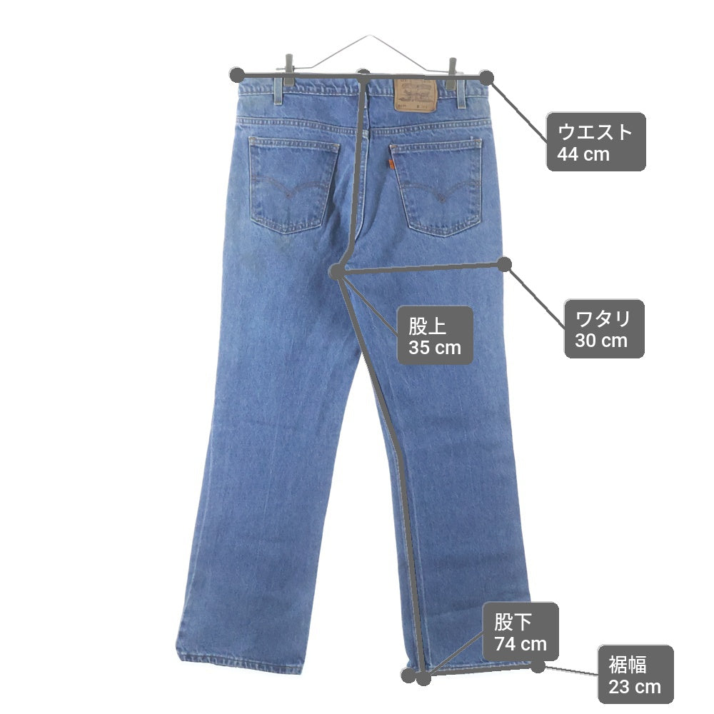 Levi's(リーバイス) 90s VINTAGE 517 ブーツカットデニム ジーンズ オレンジタブ ボタン裏刻印575 1997年製 USA製 ジップフライ インディゴ