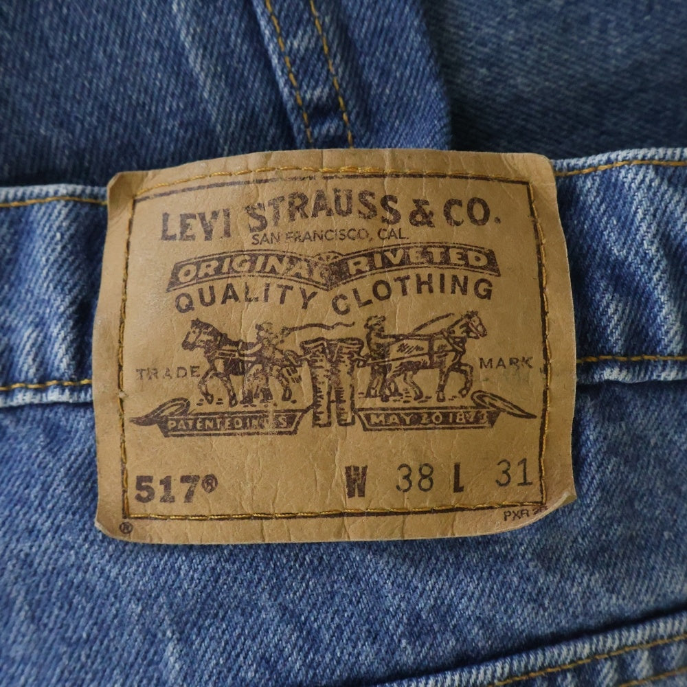 Levi's(リーバイス) 90s VINTAGE 517 ブーツカットデニム ジーンズ オレンジタブ ボタン裏刻印575 1997年製 USA製 ジップフライ インディゴ
