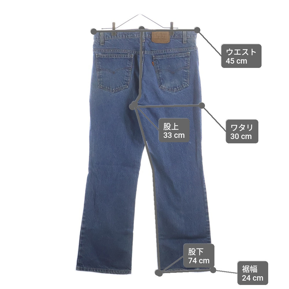Levi's(リーバイス) 90s VINTAGE 517 ブーツカットデニム ジーンズ オレンジタブ ボタン裏刻印554 1993年製 USA製 ジップフライ インディゴ