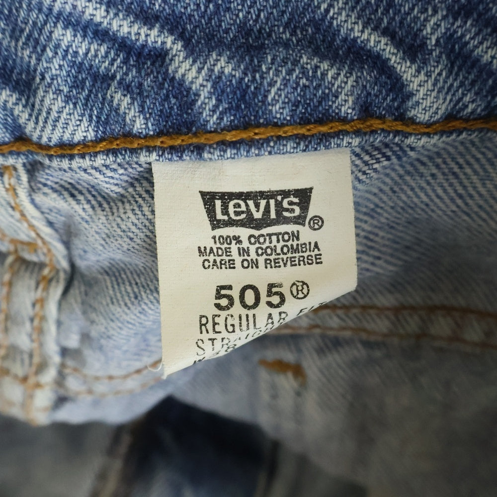 Levi's(リーバイス) 90s VINTAGE 505 デニムパンツ ジーンズ オレンジタブ ボタン裏刻印621 1997年製 ジップフライ インディゴ