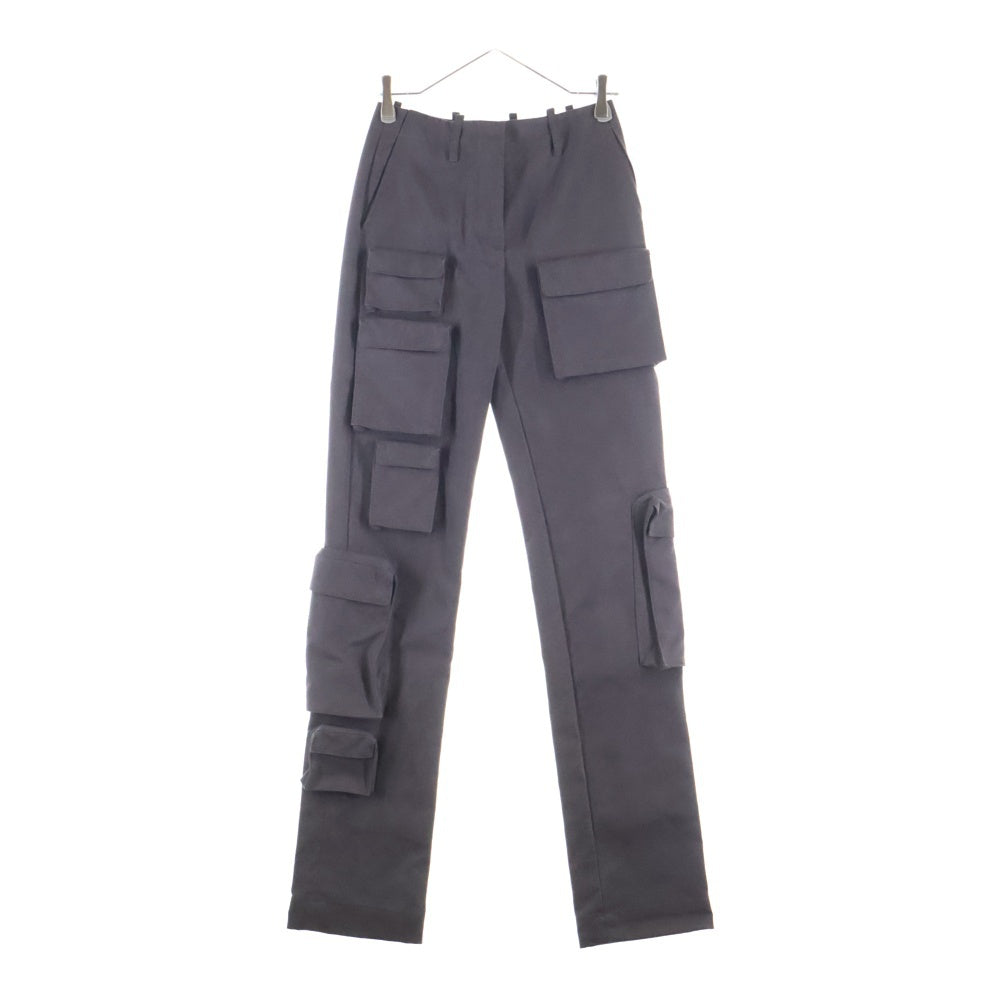 OFF-WHITE(オフホワイト) MultiPocket Slim Cargo Pants OWCF015F22FAB002 マルチポケット スリムカーゴパンツ レディース ダークパープル