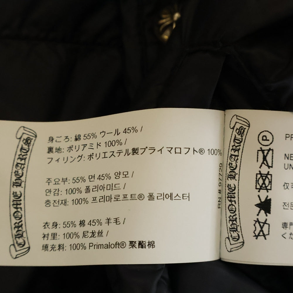 CHROME HEARTS(クロムハーツ) チェック柄 リバーシブル キルティング シャツジャケット レッド クロスボール