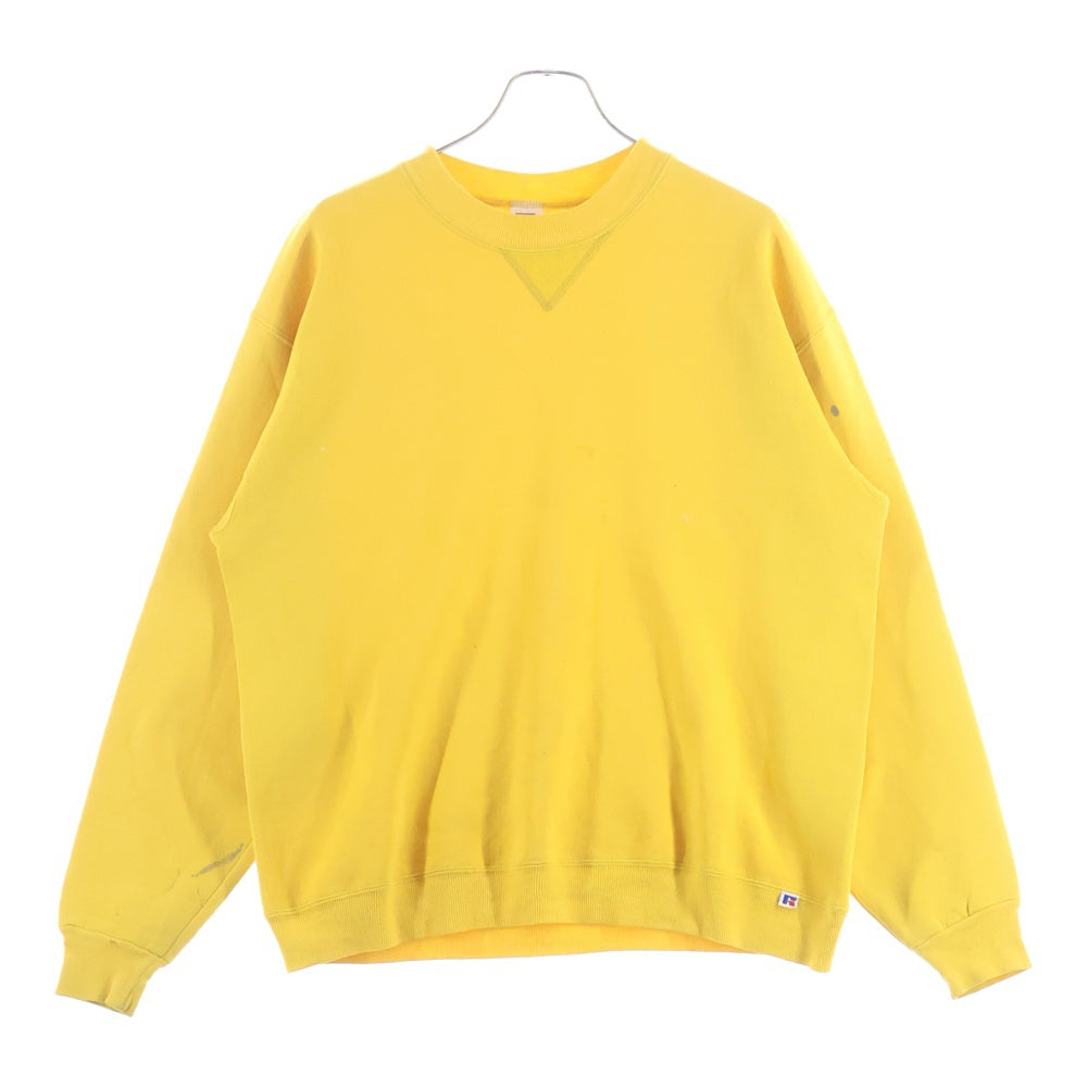 VINTAGE(ヴィンテージ) 90s RUSSELL ATHLETIC ラッセルアスレチック 前V スウェット イエロー