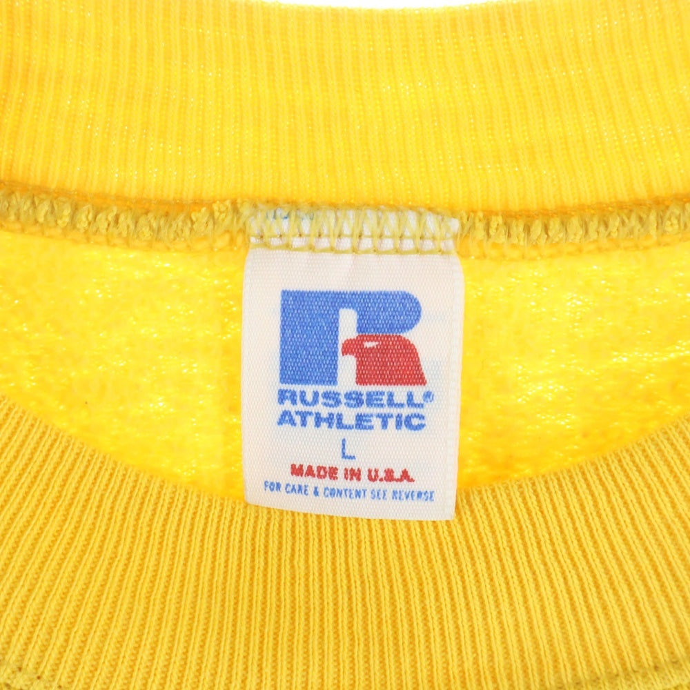 VINTAGE(ヴィンテージ) 90s RUSSELL ATHLETIC ラッセルアスレチック 前V スウェット イエロー
