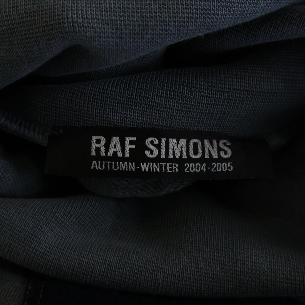 RAF SIMONS(ラフシモンズ) 04AW WAVES期 Patchwork Hi-Neck Sweat パッチワーク ハイネック スウェット サンプル グレー