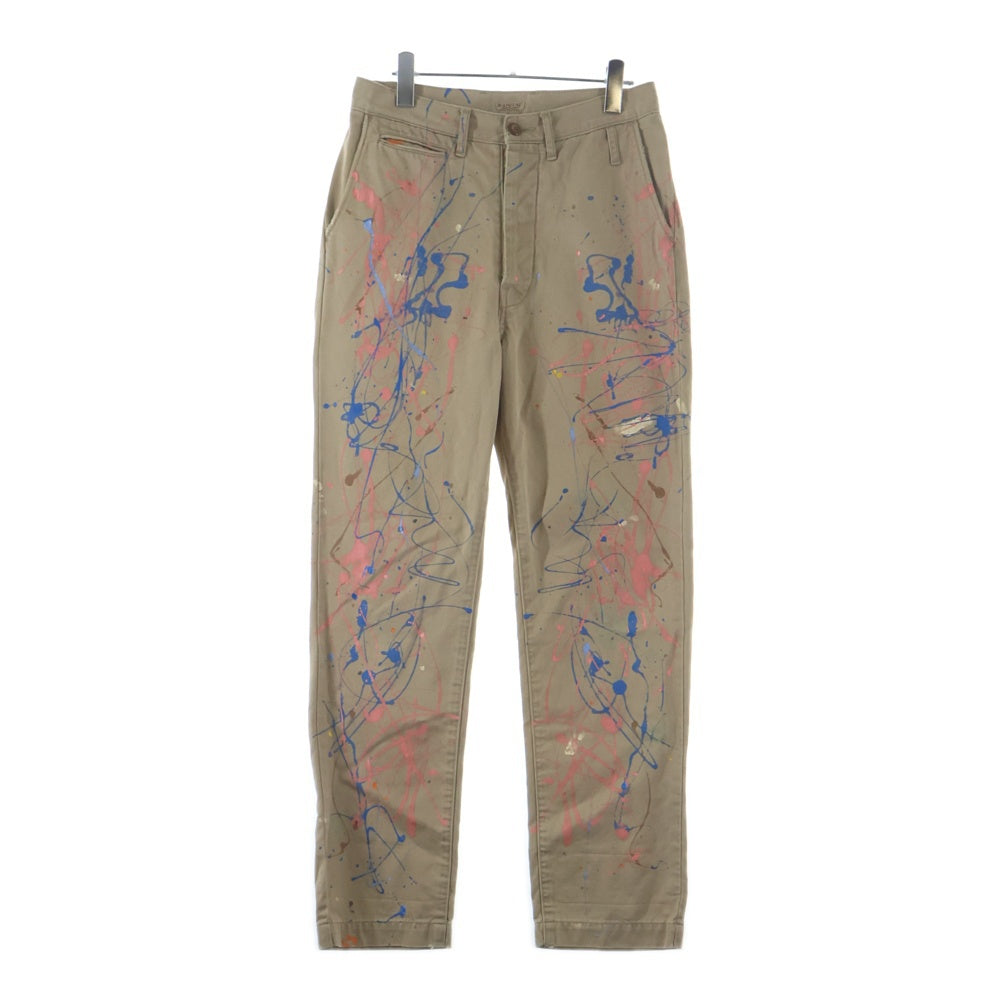 KAPITAL(キャピタル) Painter Pants ペインターパンツ コットン ペイント ボタンフライ ベージュ K1504LP24