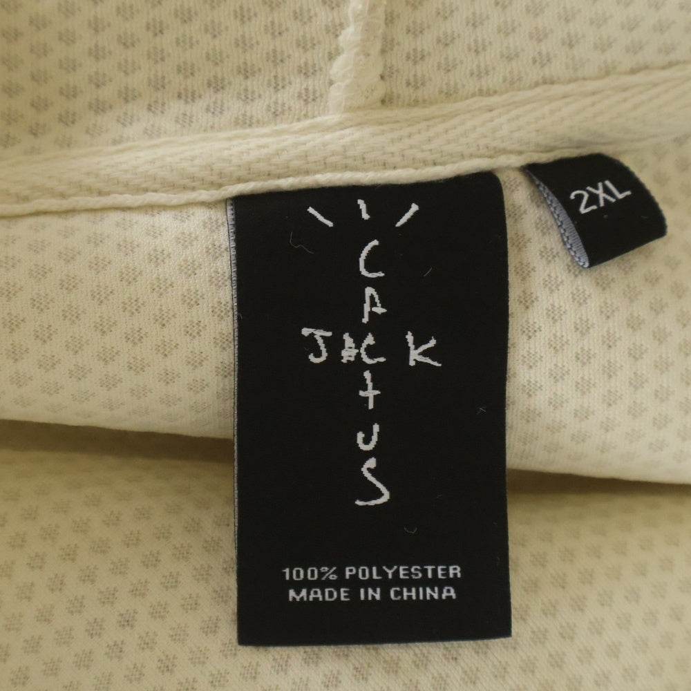 Cactus Jack(カクタスジャック) 20AW HALF-ZIP SHERPA HOODIE ハーフジップ シェルパ フーディ パーカー ホワイト