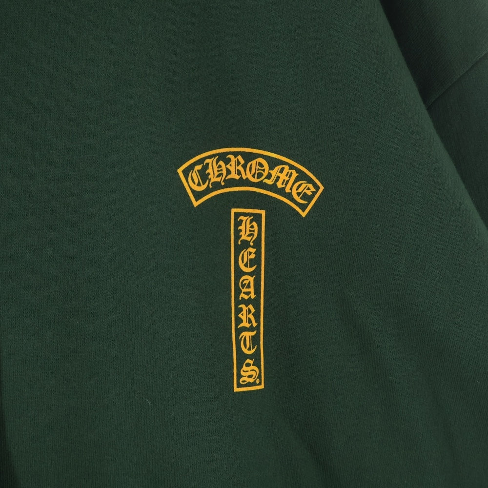 CHROME HEARTS(クロムハーツ) BACK LOGO USA バックロゴ プルオーバーパーカー フーディ グリーン