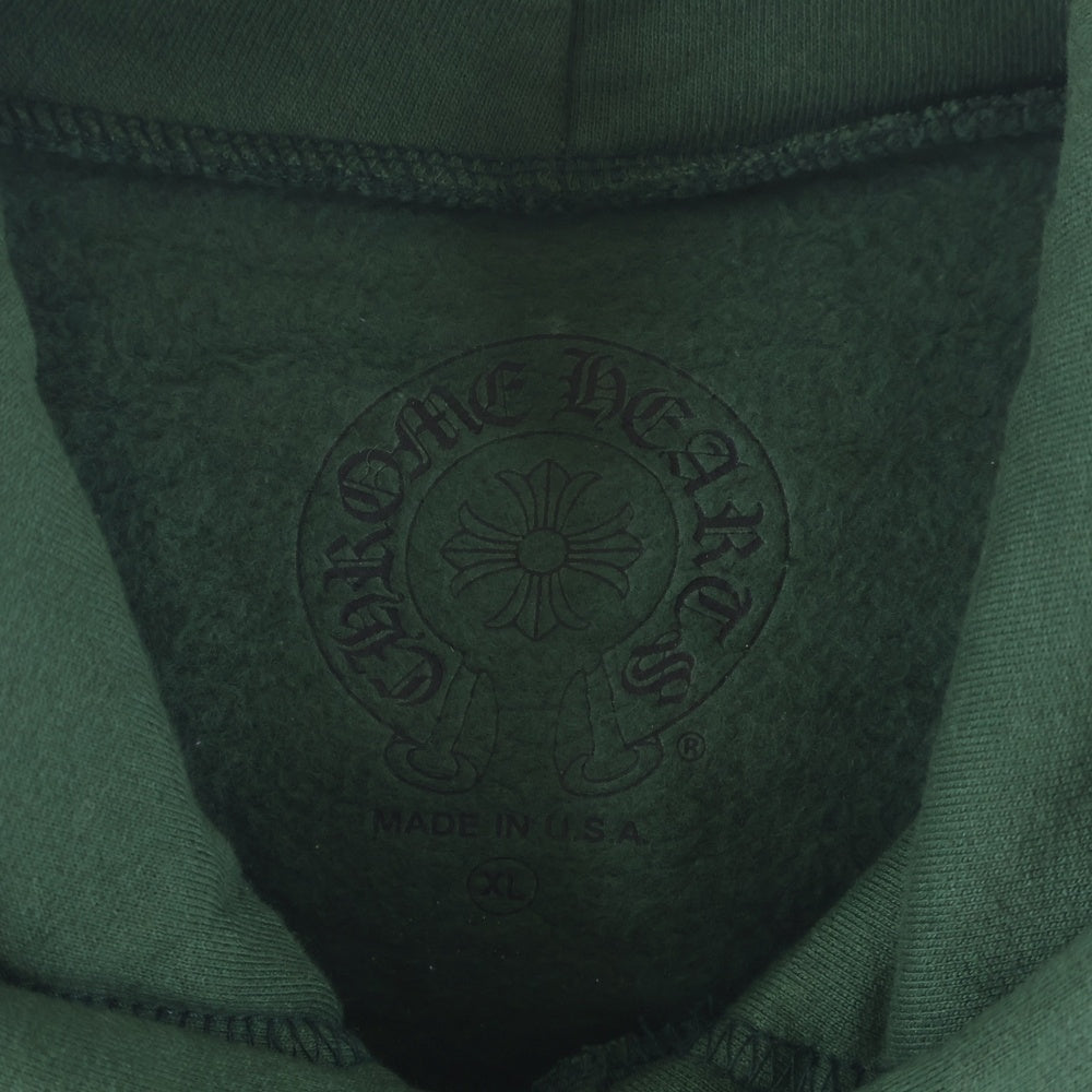 CHROME HEARTS(クロムハーツ) BACK LOGO USA バックロゴ プルオーバーパーカー フーディ グリーン