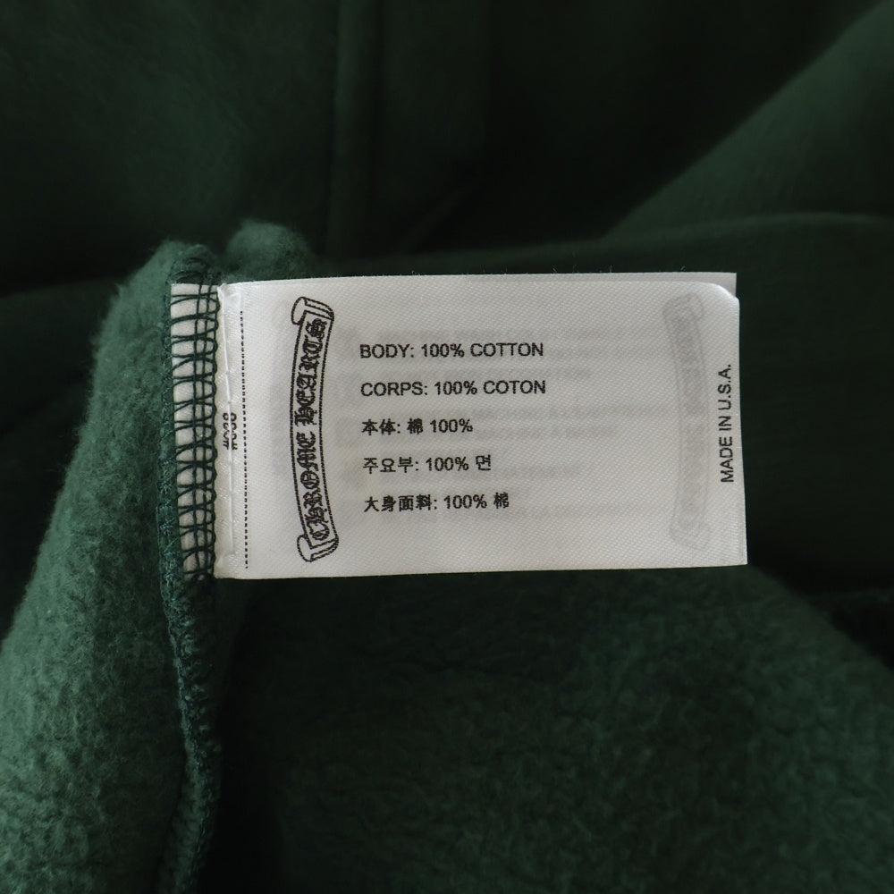 CHROME HEARTS(クロムハーツ) BACK LOGO USA バックロゴ プルオーバーパーカー フーディ グリーン