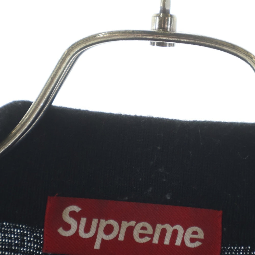 SUPREME(シュプリーム) 23AW SILK MAP CARDIGAN シルク マップ カーディガン 長袖 ブラック/ブルー