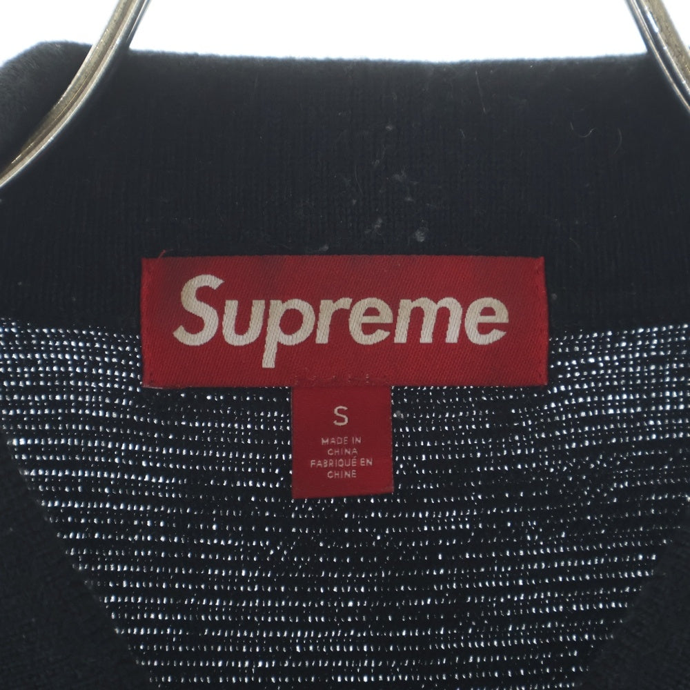 SUPREME(シュプリーム) 23AW SILK MAP CARDIGAN シルク マップ カーディガン 長袖 ブラック/ブルー