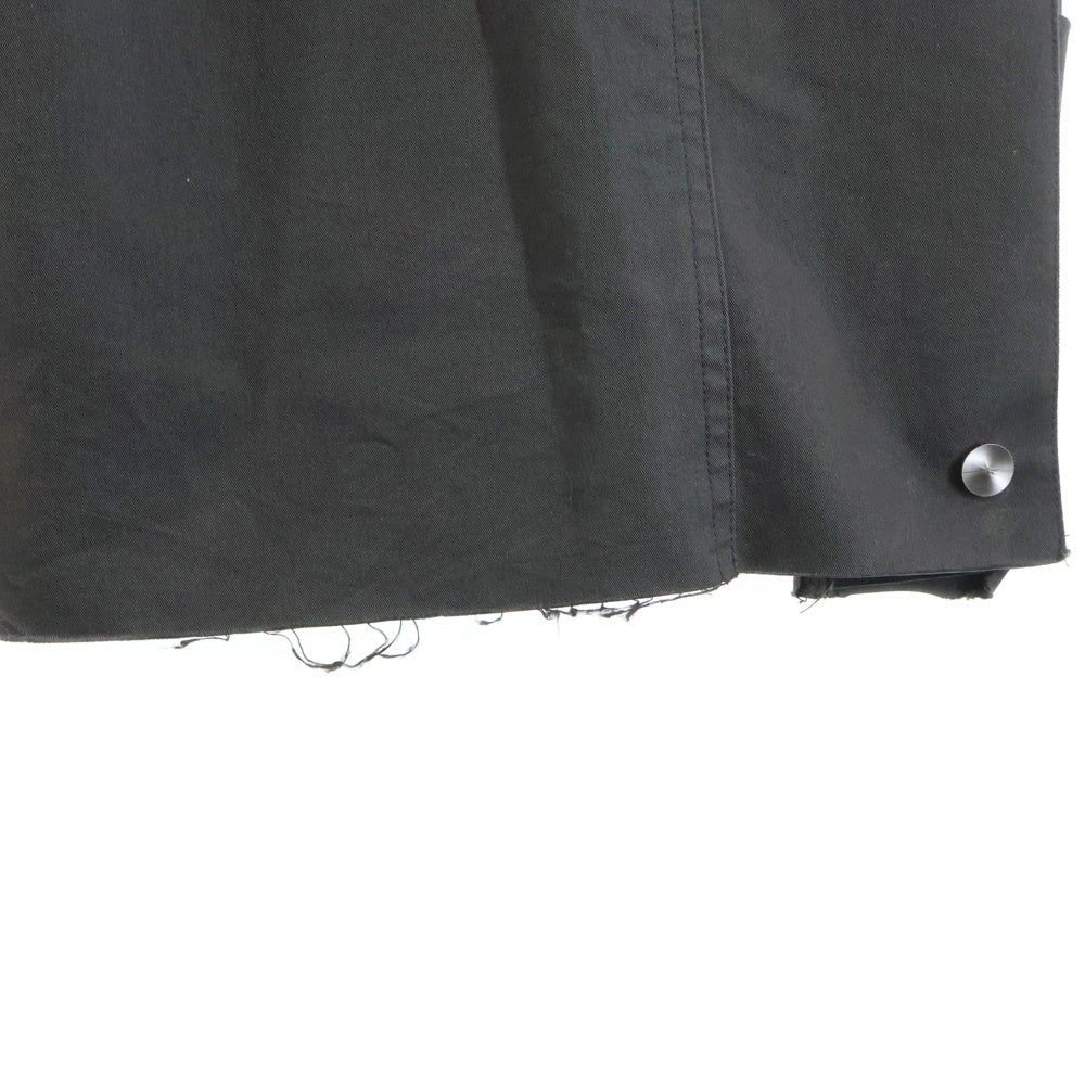 cmmawear(コマウェア) THIA CARGO TROUSERS 切り替え ワイドカーゴパンツ ブラウン/ブラック