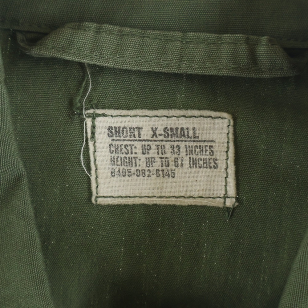 VINTAGE(ヴィンテージ) 60s US ARMY 1st Jungle Fatigue Military Jacket ジャングルファティーグ ミリタリージャケット カーキ 8405-082-6145